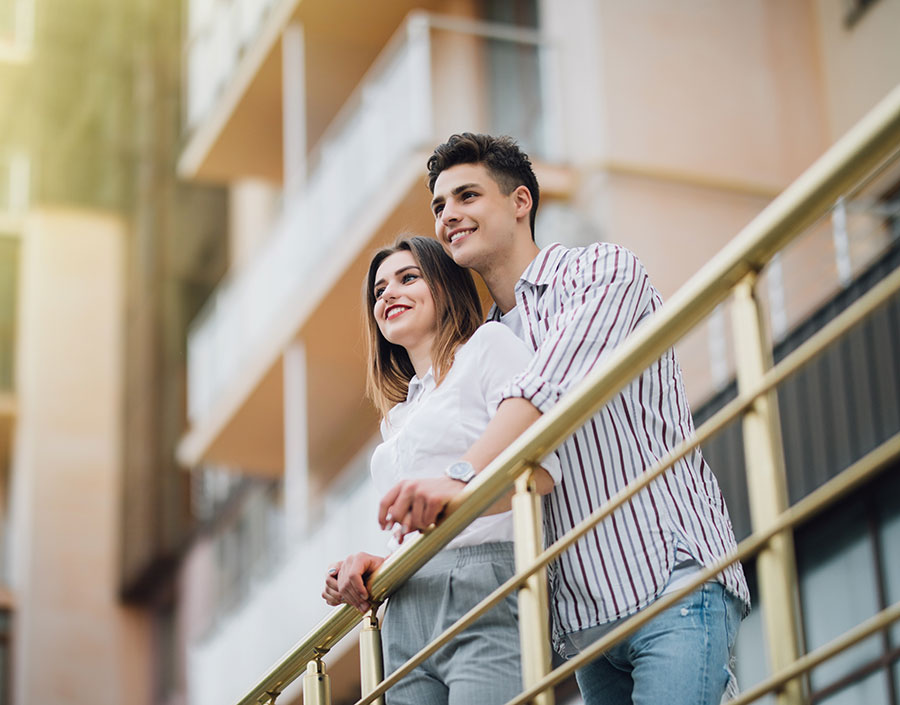 Guests enjoying their apartment stay